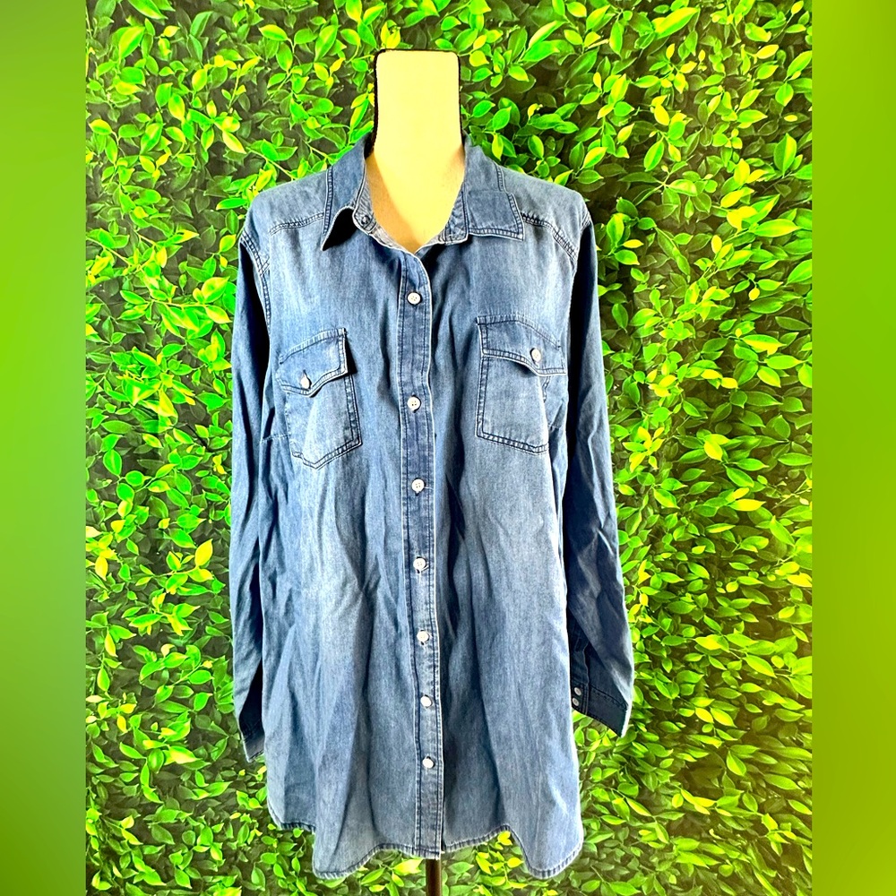 Torrid Denim Button Down Shirt